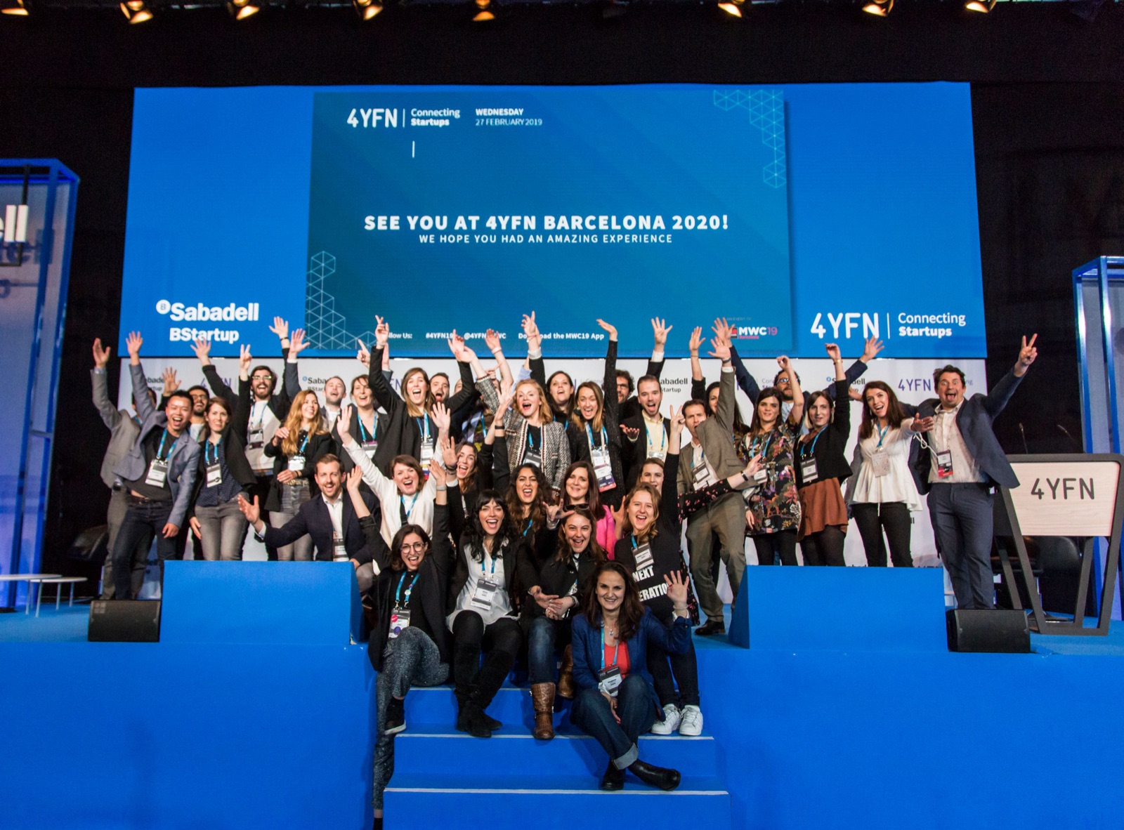 The 4YFN team on stage at the close of the show