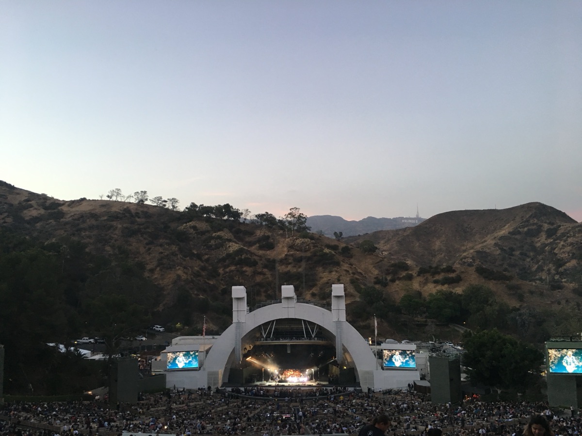 Hollywood Bowl at dusk
