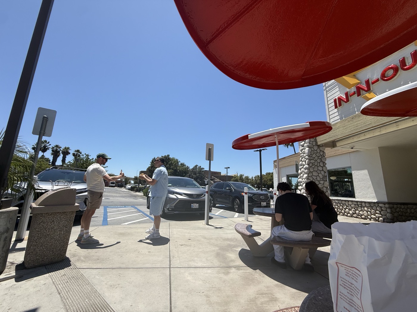 In-N-Out on the first day of the tour