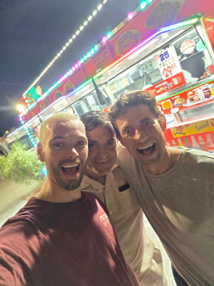 Taco truck selfie