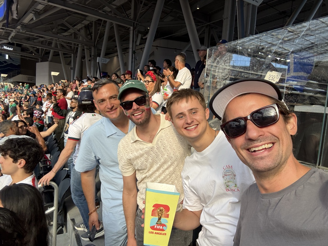 In the stands on match day